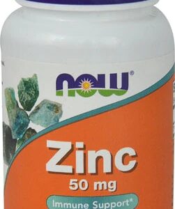 NOW Zinc 50 mg - 100 Comprimidos: Potencialize Sua Saúde e Imunidade