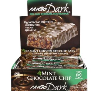 NuGo Nutrition NuGo® Dark Bars Gluten Free Mint Chocolate Chip -- 12 Bars