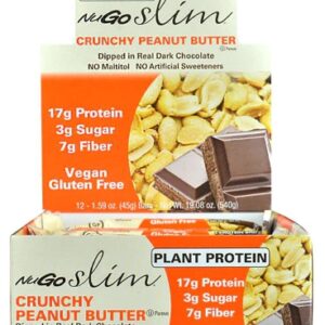 NuGo Nutrition NuGo® Slim Bars Gluten Free Crunchy Peanut Butter -- 12 Bars