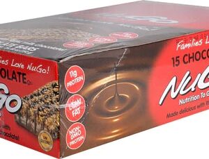 NuGo Nutrition To Go Bars Chocolate -- 15 Bars