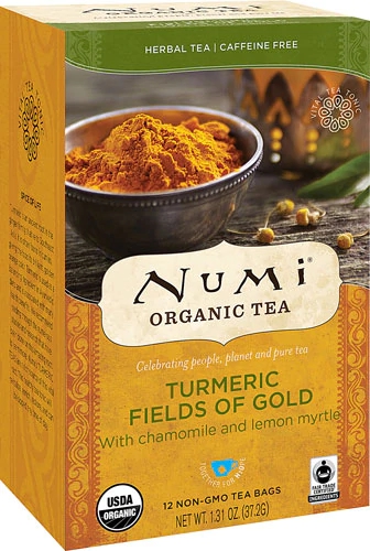 Chá Orgânico Numi Fields of Gold Cúrcuma - 12 Sachês (21g)