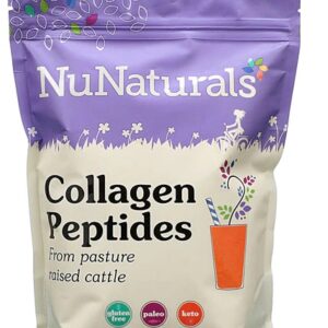 Colágeno Peptídeo NuNaturals de Gado Criado a Pasto - 400g