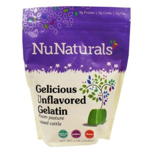 NuNaturals Gelicious Unflavored Gelatin -- 1 lb
