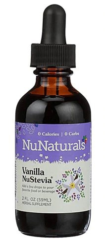 Adoçante Líquido NuStevia Baunilha NuNaturals 59ml - Zero Calorias