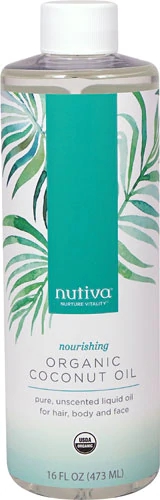 Óleo de Coco Extra Virgem Orgânico Nutiva 473ml - Saúde e Nutrição