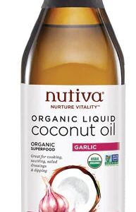 Comprar nutiva organic liquid coconut oil garlic -- 8 fl oz preço no brasil almond oil food & beverages oils suplementos em oferta suplemento importado loja 85 online promoção -