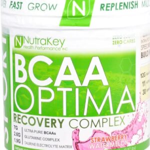 NutraKey BCAA Optima Morango Melancia - 30 Doses de Recuperação Muscular
