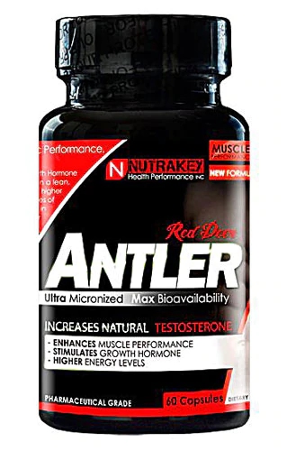 NutraKey Red Deer Antler Velvet - 60 Cápsulas: Suplemento Natural para Vitalidade