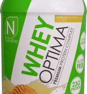 NutraKey Whey Optima Sabor Sorvete de Baunilha com Cookies - 953g