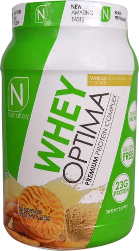 NutraKey Whey Optima Sabor Sorvete de Baunilha com Cookies - 953g