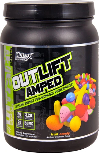 Nutrex Research Outlift® Amped Pré-Treino Fruit Candy - 20 Porções