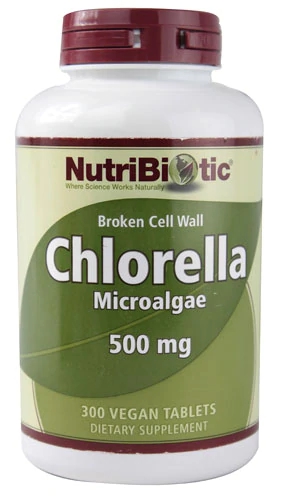 NutriBiotic Chlorella Algas Micro 500mg - 300 Comprimidos Veganos