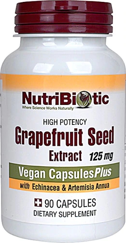 NutriBiotic Extrato de Semente de Grapefruit (Toranja) 125mg - 90 Cápsulas Vegetarianas