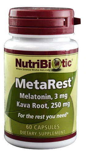 NutriBiotic MetaRest - Suplemento para Relaxamento e Bem-Estar - 60 Cápsulas