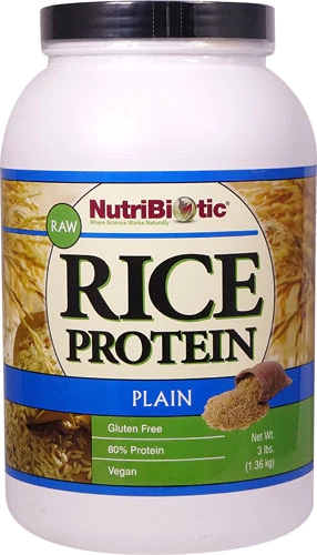 Proteína de Arroz Integral Vegana Crua NutriBiotic - 1.36kg - Pura e Natural