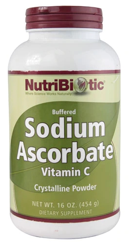Vitamina C em Pó NutriBiotic Ascorbato de Sódio - 454g