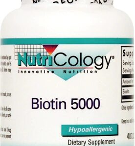NutriCology Biotin 5000 -- 60 Capsules