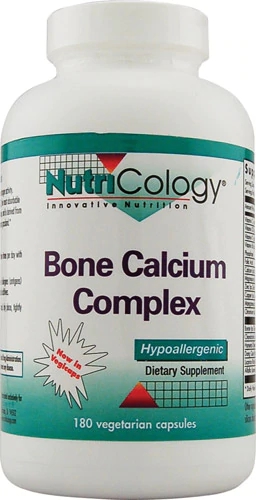 NutriCology Bone Calcium Complex - 180 Cápsulas Vegetarianas | Suporte Ósseo Completo
