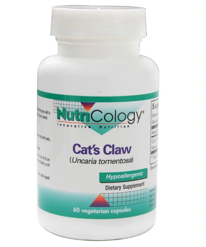 NutriCology Cat's Claw - 60 Cápsulas Vegetarianas - Extrato de Unha de Gato