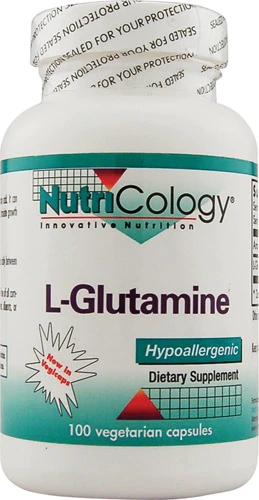 NutriCology L-Glutamina 100 Cápsulas Vegetarianas: Sua Aliada para Recuperação e Bem-Estar