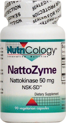 NutriCology NattoZyme 50mg - 90 Cápsulas Vegetarianas - Suporte Cardiovascular