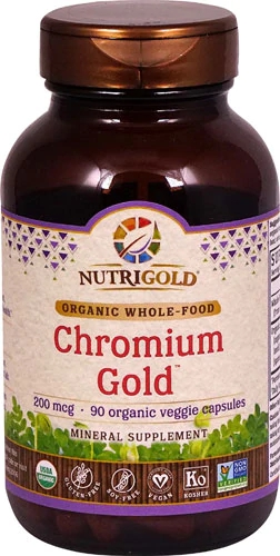 NutriGold Chromium Gold™ -- 200 mcg - 90 Organic Veggie Capsules