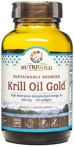 NutriGold Krill Oil Gold™ Óleo de Krill 500mg - 120 Cápsulas Softgel