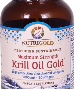 NutriGold Krill Oil Gold 1000mg - 60 Cápsulas de Óleo de Krill Puro