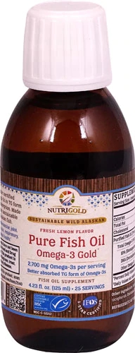NutriGold Ômega 3 de Peixe Puro Gold™ Limão Fresco - 125ml