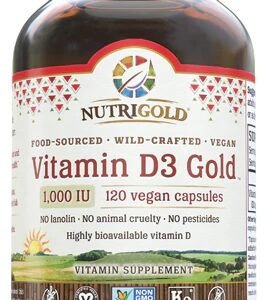 NutriGold Vitamina D3 Gold Vegana 1000 IU - 120 Cápsulas