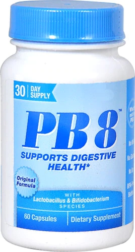PB 8® Nutrition Now: Suporte para Saúde Digestiva - 60 Cápsulas com 14 Bilhões de Probióticos