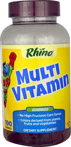 Nutrition Now Rhino Multi-Vitamin Gummies - 190 Gomas Vitaminadas Sabor Frutas