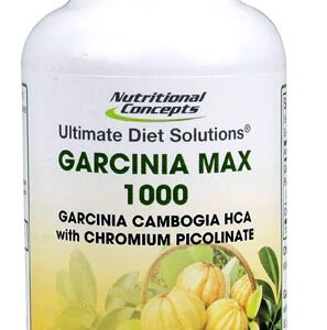 Nutritional Concepts Garcinia Cambogia HCA Max 1000mg - 60 Cápsulas para Controle de Peso