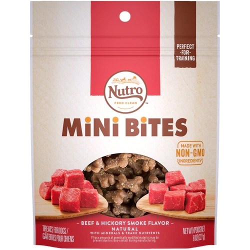 Petisco Nutro Mini Bites Cão Carne e Fumaça Hickory 227g