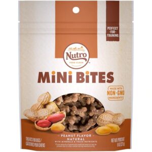 Petisco Nutro Mini Bites Sabor Amendoim para Cães - 227g