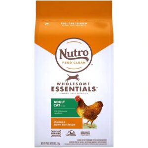 Ração Seca Nutro Wholesome Essentials Frango e Arroz Integral para Gatos Adultos - 2.27 kg