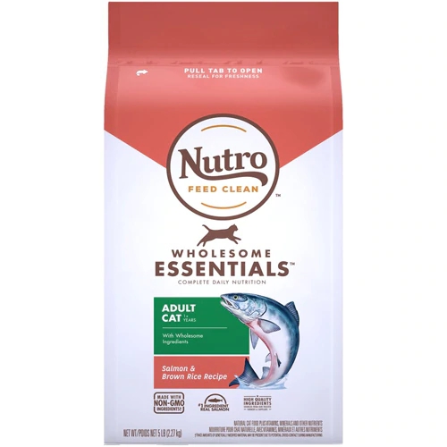Ração Seca Nutro Wholesome Essentials para Gatos Adultos Salmão e Arroz Integral - 2,27 kg