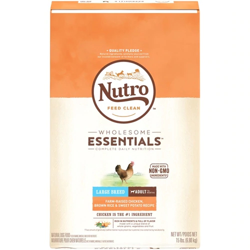 Ração Nutro Wholesome Essentials para Cães Adultos de Raças Grandes Frango, Arroz Integral e Batata Doce - 6.8kg