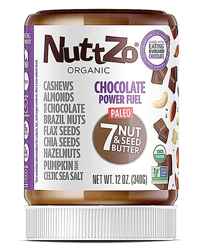 Manteiga Orgânica NuttZo Power Fuel Chocolate 7 Oleaginosas e Sementes 340g - Paleo
