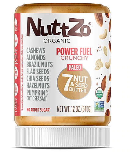 NuttZo Manteiga Orgânica de 7 Grãos e Sementes Paleo Power Fuel Crocante - 340g