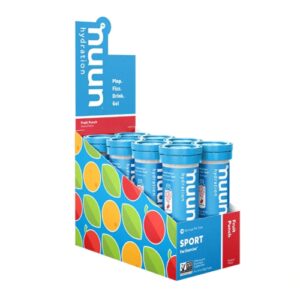NUUN Hydration Eletrólitos Sport Frutas Vermelhas - 8 Tubos (Aprox. 80 Porções)