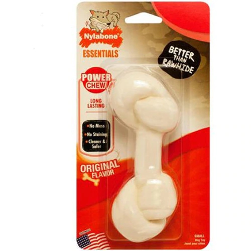 Nylabone Mordedor Saudável Alternativa Couro Cru Pequeno - 1 Unidade | Diversão Segura para Cães
