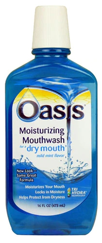 Enxaguante Bucal Oasis Hidratante para Boca Seca Menta Suave - 473ml