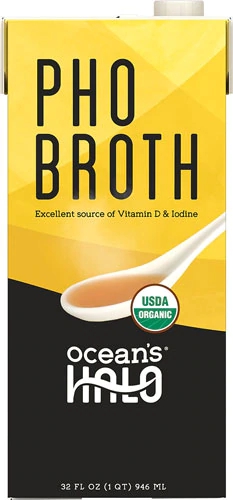 Caldo Pho Orgânico Ocean's Halo - 946ml - Sabor Autêntico e Saudável