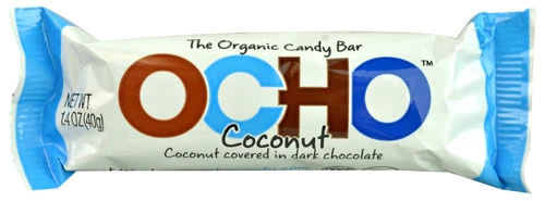OCHO Barra de Chocolate Orgânico com Coco 40g - Delícia Saudável