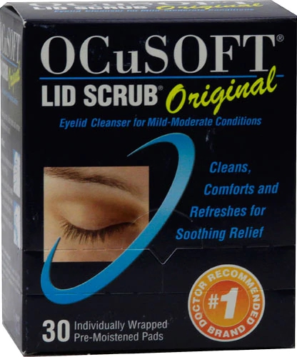OCuSoft Lid Scrub Original Limpador de Pálpebras - 30 Lenços Umedecidos Individuais