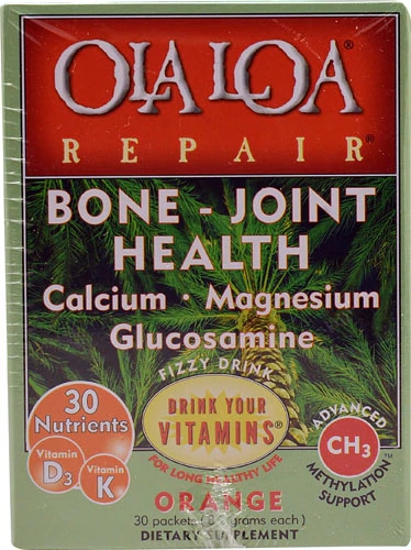 Ola Loa Repair Fizzy Drink Mix Laranja - 30 Pacotes - Suplemento Vitamínico e Mineral