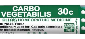 Ollois Carbo Vegetabilis 30c - 80 Pellets: Alívio Natural para Desconfortos Digestivos