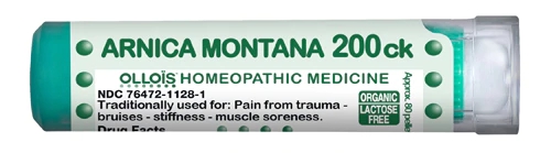 Ollois Arnica Montana 200ck Lactose-Free - 80 Pellets para Bem-Estar Muscular
