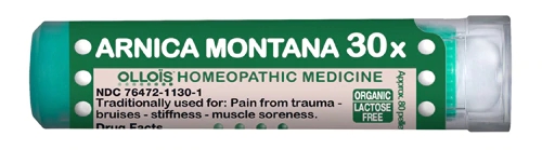 Arnica Montana 30X Ollois Lactose-Free 80 Pellets: Alívio Natural e Bem-Estar